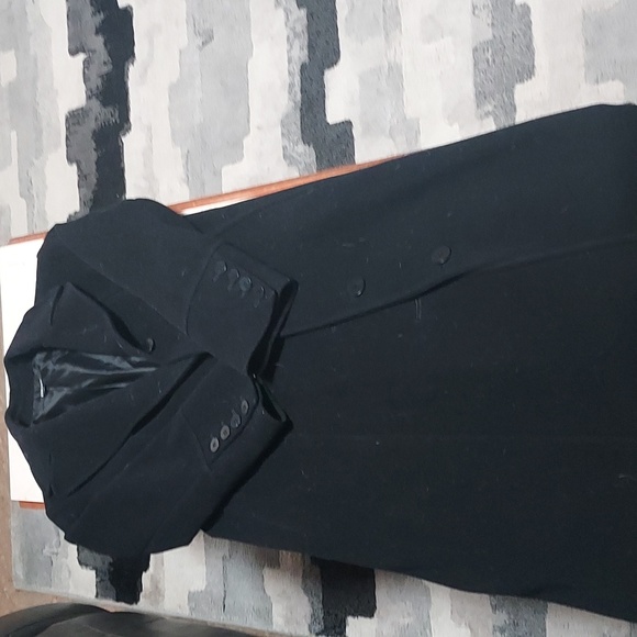 DKNY- TRENCH WRAP COAT-Size 10: Black - Picture 4 of 8